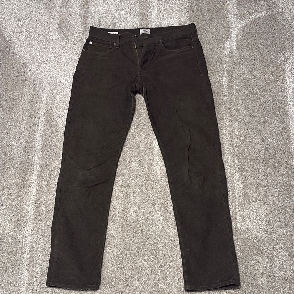 J. Crew Olive Corduroy Pants
